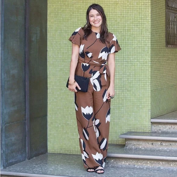 NWOT Eva Franco Miranda Jumpsuit - Size 2 - Picture 1 of 11